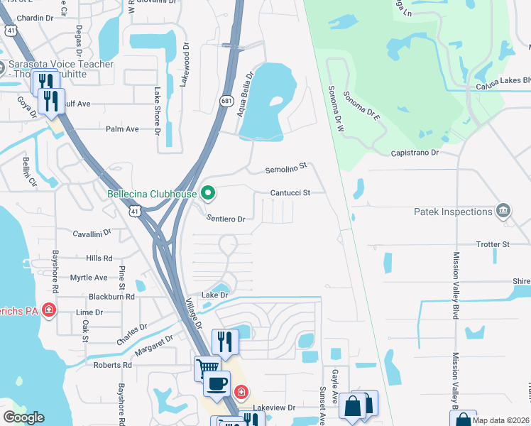 map of restaurants, bars, coffee shops, grocery stores, and more near 326 9th Street in Nokomis