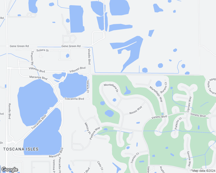 map of restaurants, bars, coffee shops, grocery stores, and more near 265 Montelluna Drive in Venice