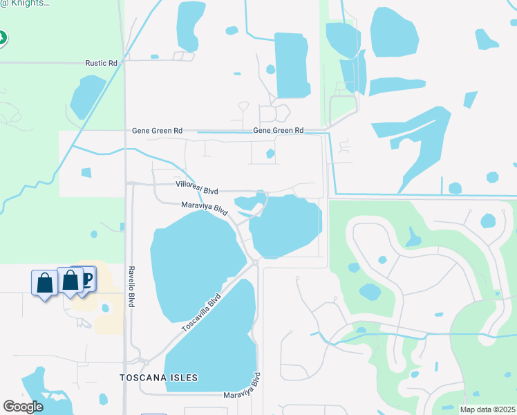 map of restaurants, bars, coffee shops, grocery stores, and more near 102 Porta Vecchio Bend in Nokomis