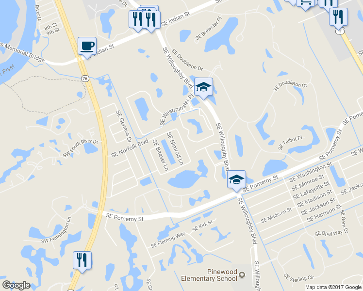 map of restaurants, bars, coffee shops, grocery stores, and more near 4402 Chesapeake Bay Drive in Stuart