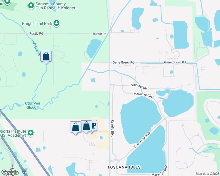 map of restaurants, bars, coffee shops, grocery stores, and more near 1094 Knights Trail Road in Nokomis