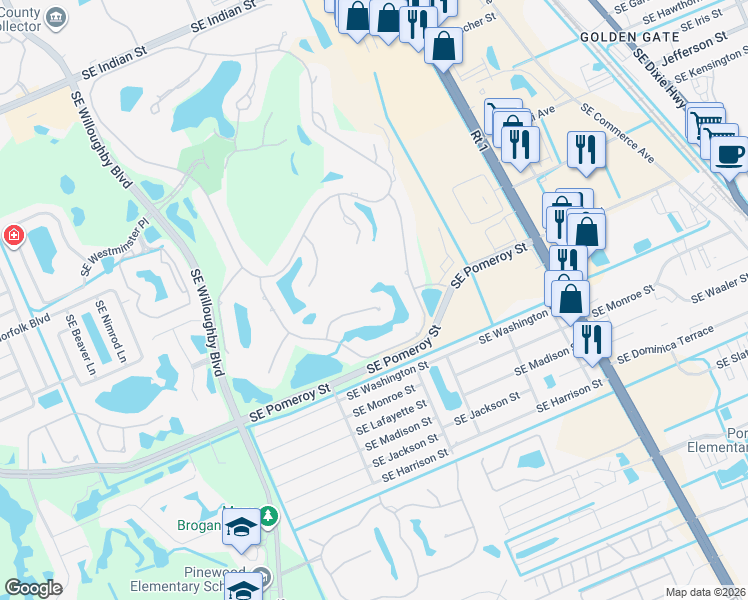 map of restaurants, bars, coffee shops, grocery stores, and more near 2093 Southeast Talbot Place in Stuart