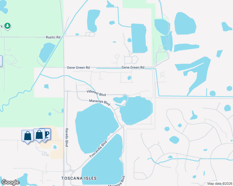 map of restaurants, bars, coffee shops, grocery stores, and more near 117 Porta Vecchio Bend in Nokomis