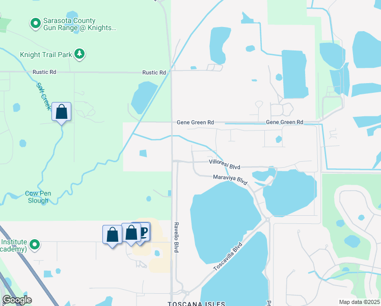 map of restaurants, bars, coffee shops, grocery stores, and more near 1094-1098 Knights Trail Road in Nokomis