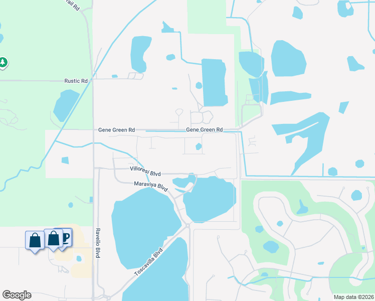 map of restaurants, bars, coffee shops, grocery stores, and more near 500-576 Gene Green Road in Nokomis