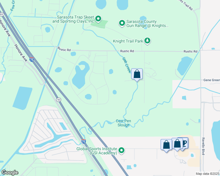 map of restaurants, bars, coffee shops, grocery stores, and more near 3380 Rustic Road in Nokomis