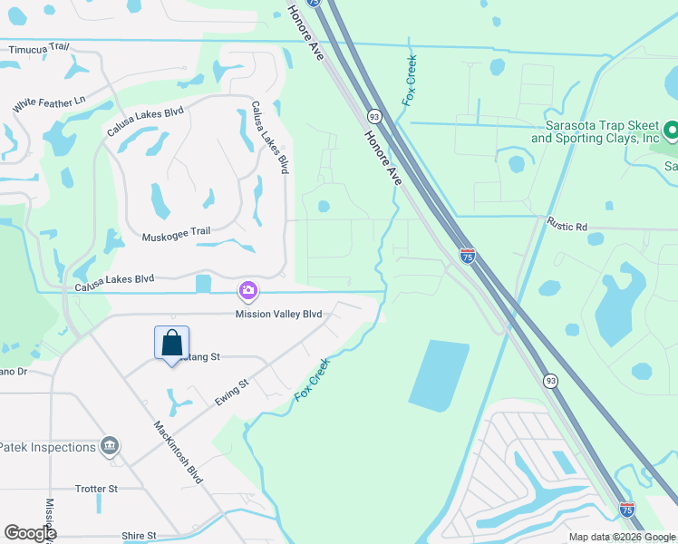 map of restaurants, bars, coffee shops, grocery stores, and more near 15532 Foxtail Lane in Nokomis