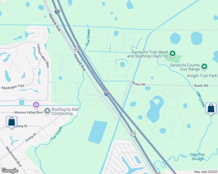 map of restaurants, bars, coffee shops, grocery stores, and more near Highway 93 in Nokomis