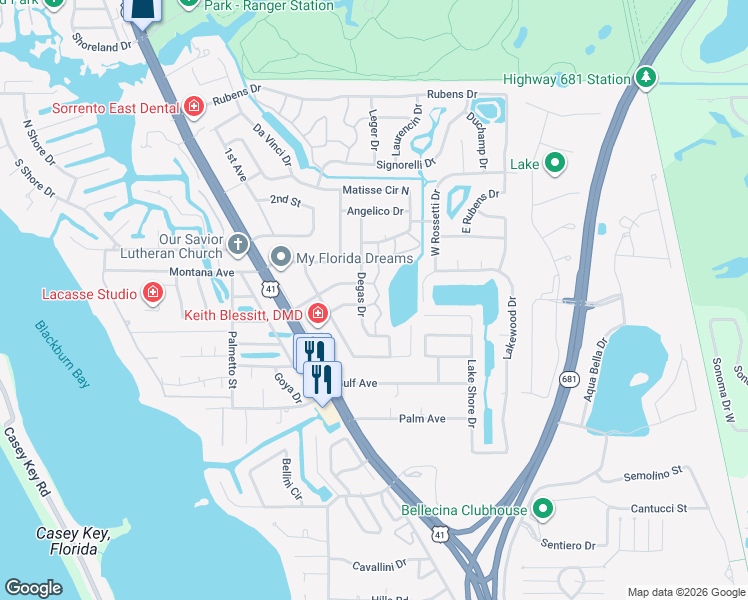 map of restaurants, bars, coffee shops, grocery stores, and more near 216 Millet Place in Nokomis