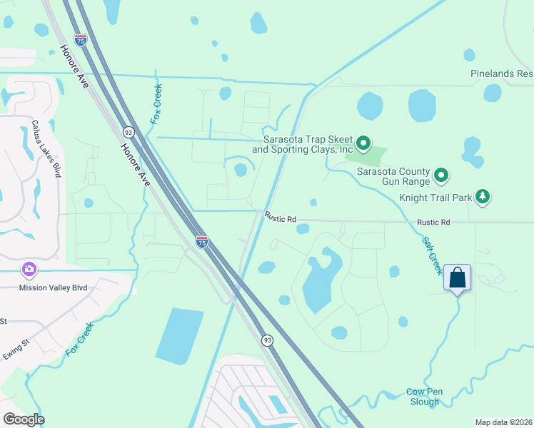 map of restaurants, bars, coffee shops, grocery stores, and more near 3414 Rustic Road in Nokomis