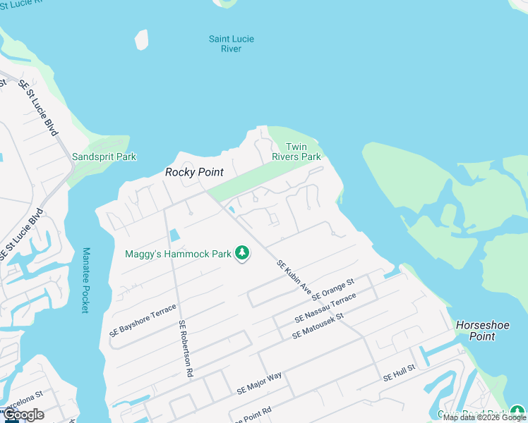 map of restaurants, bars, coffee shops, grocery stores, and more near 5148 Southeast Seascape Way in Stuart