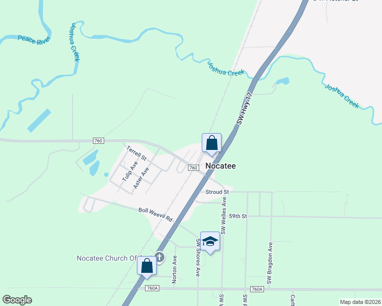 map of restaurants, bars, coffee shops, grocery stores, and more near 4289 Pride Terrace in Arcadia