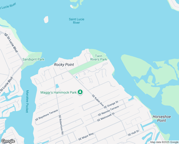 map of restaurants, bars, coffee shops, grocery stores, and more near 5336 Southeast Schooner Oaks Way in Stuart