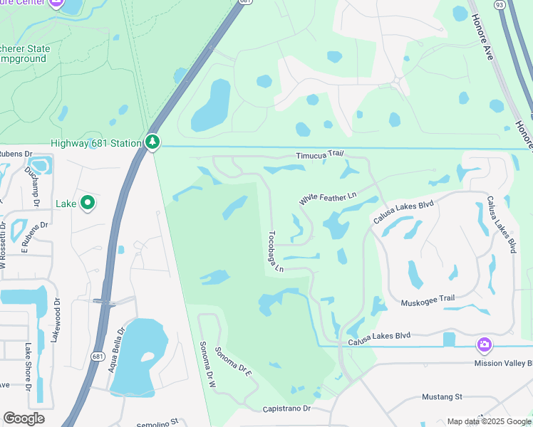 map of restaurants, bars, coffee shops, grocery stores, and more near 2075 Tocobaga Lane in Nokomis