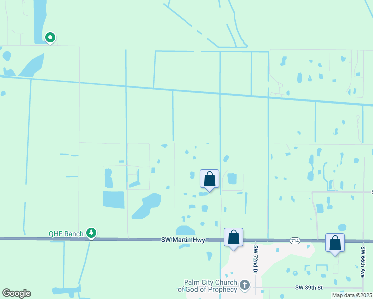 map of restaurants, bars, coffee shops, grocery stores, and more near 3055 Southwest 78th Avenue in Palm City