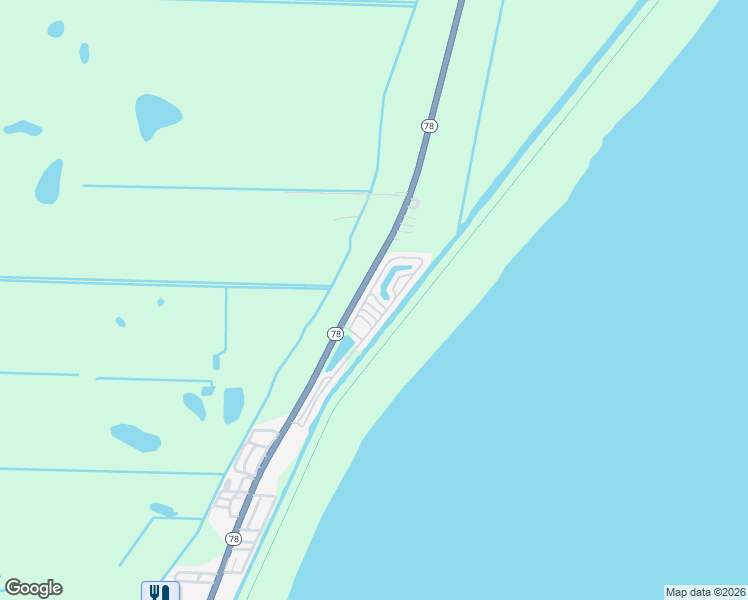 map of restaurants, bars, coffee shops, grocery stores, and more near Unnamed Road in Okeechobee