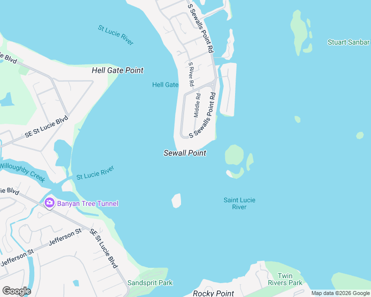 map of restaurants, bars, coffee shops, grocery stores, and more near 36 East High Point Road in Stuart