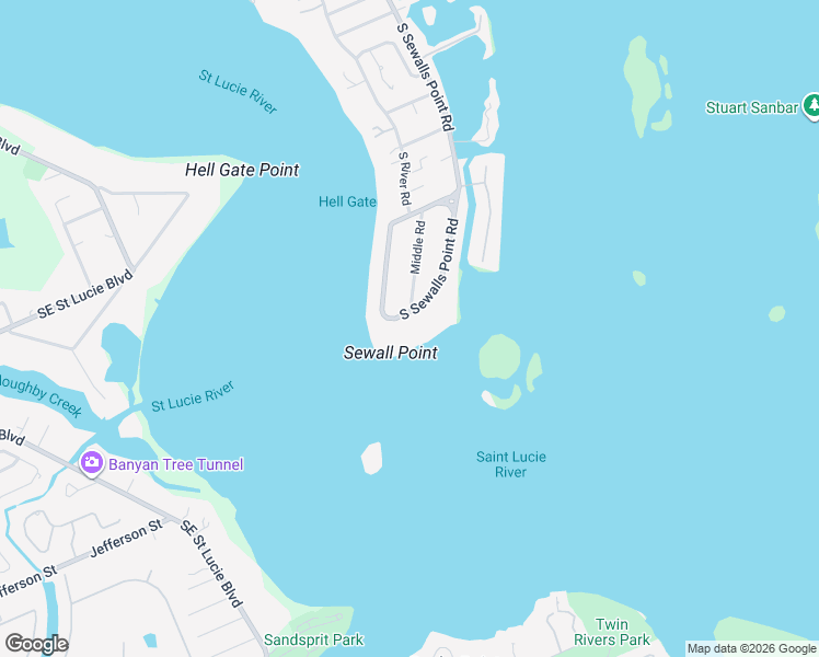 map of restaurants, bars, coffee shops, grocery stores, and more near 36 East High Point Road in Stuart