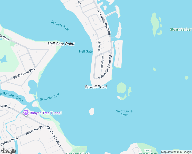 map of restaurants, bars, coffee shops, grocery stores, and more near 21 Middle Road in Stuart
