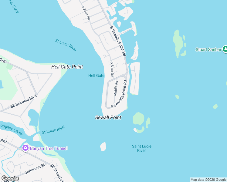 map of restaurants, bars, coffee shops, grocery stores, and more near 9 Middle Road in Stuart