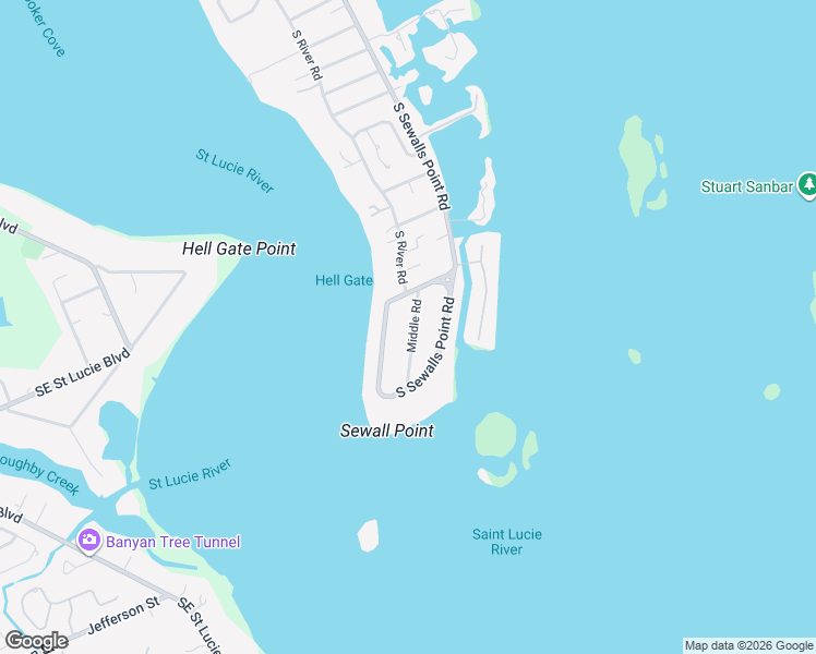 map of restaurants, bars, coffee shops, grocery stores, and more near 9 Middle Road in Stuart