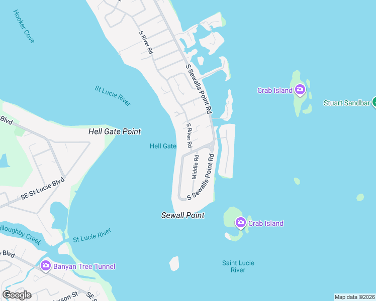map of restaurants, bars, coffee shops, grocery stores, and more near 181 South River Road in Stuart