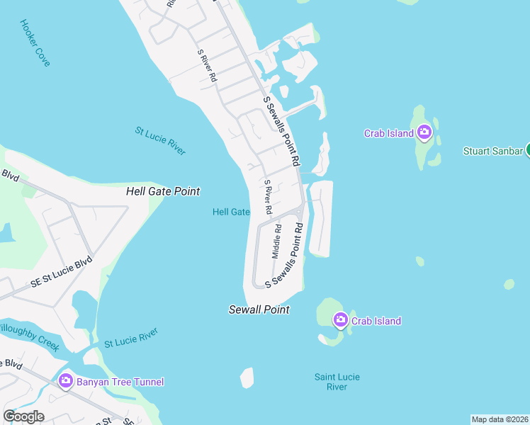 map of restaurants, bars, coffee shops, grocery stores, and more near 181 South River Road in Stuart