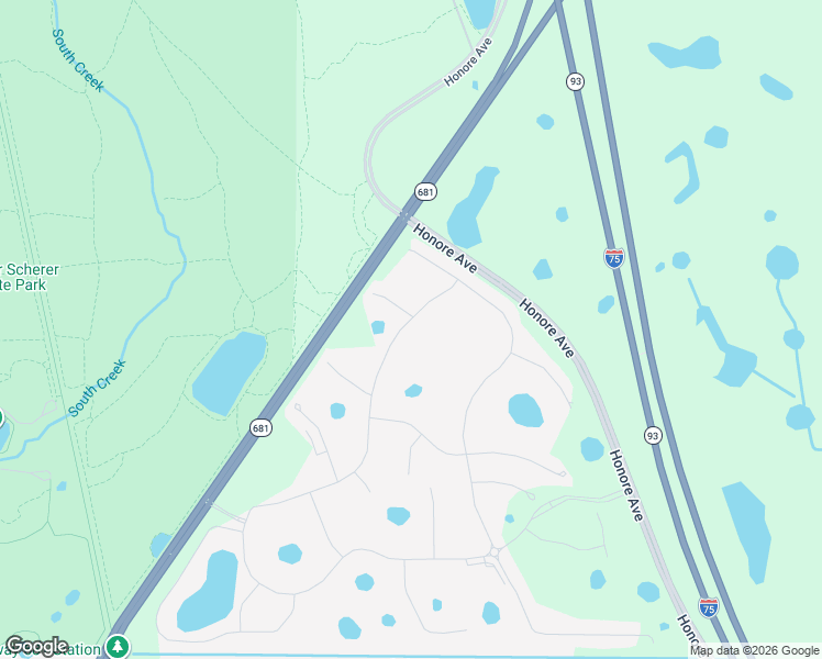 map of restaurants, bars, coffee shops, grocery stores, and more near Florida 681 in Nokomis