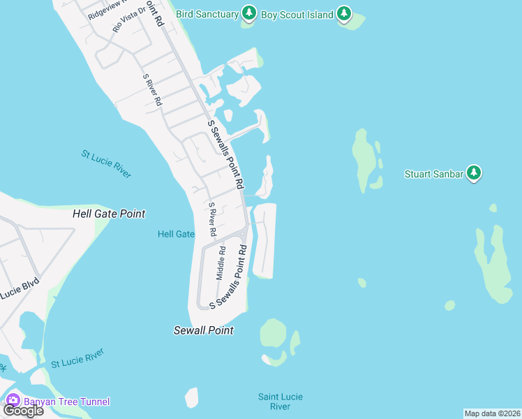 map of restaurants, bars, coffee shops, grocery stores, and more near 3 Island Road in Stuart