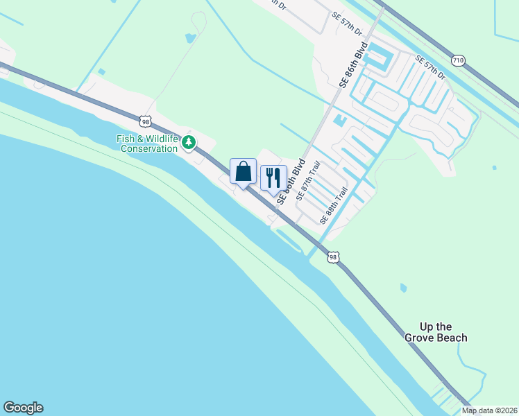 map of restaurants, bars, coffee shops, grocery stores, and more near 8590 U.S. 441 in Okeechobee