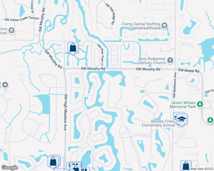 map of restaurants, bars, coffee shops, grocery stores, and more near 1548 Southwest Monarch Club Drive in Palm City