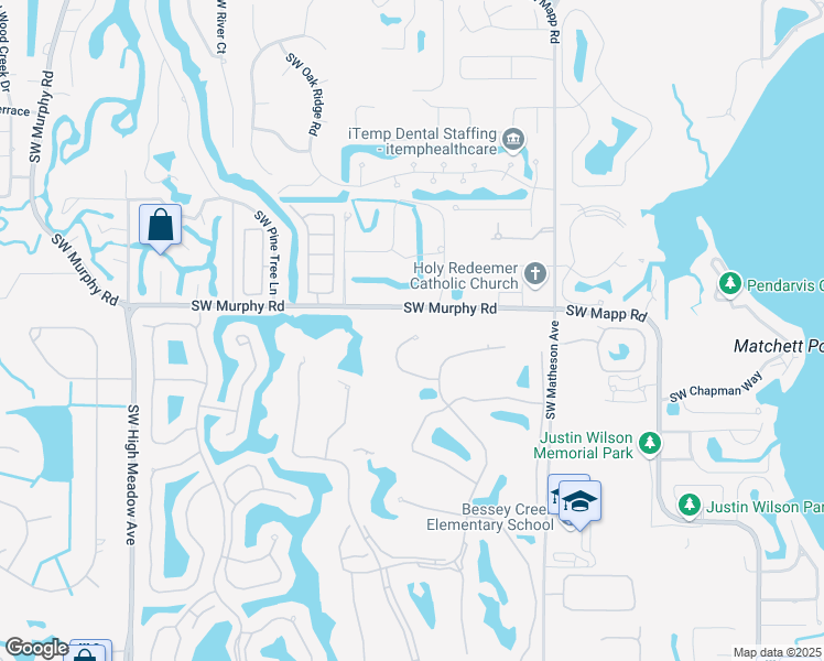 map of restaurants, bars, coffee shops, grocery stores, and more near 2256 Southwest Brookhaven Way in Palm City