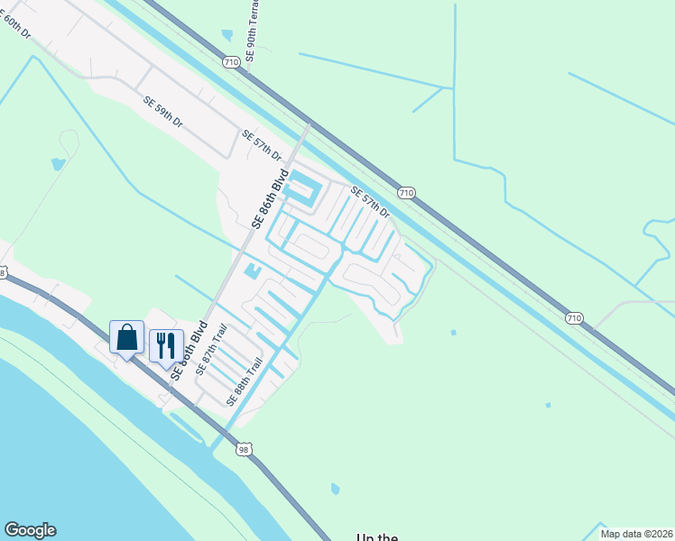 map of restaurants, bars, coffee shops, grocery stores, and more near 6249 Southeast 96th Circle in Okeechobee