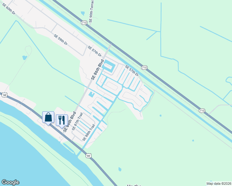 map of restaurants, bars, coffee shops, grocery stores, and more near 6249 Southeast 96th Circle in Okeechobee