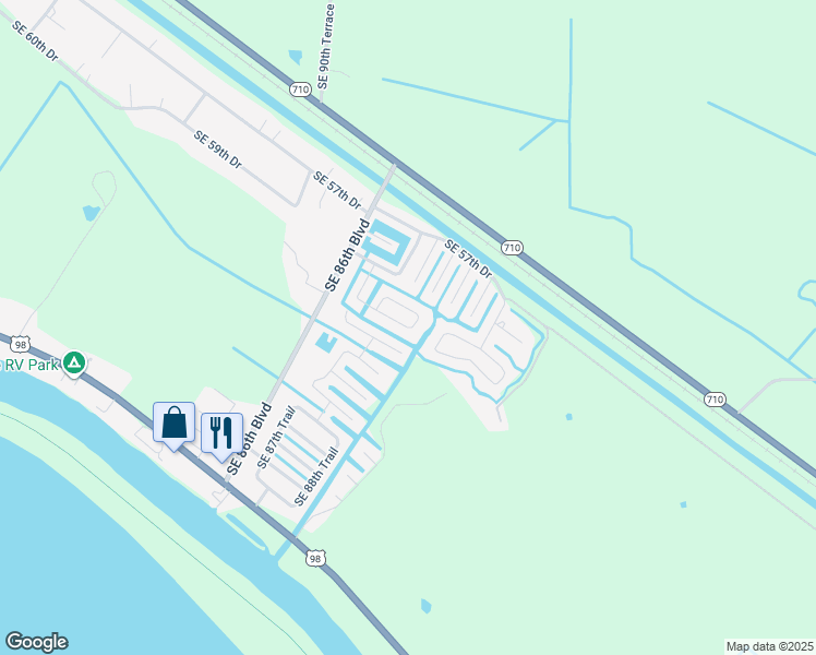 map of restaurants, bars, coffee shops, grocery stores, and more near 9798 Southeast 61st Drive in Okeechobee