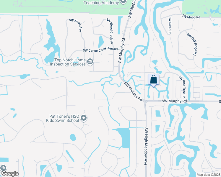map of restaurants, bars, coffee shops, grocery stores, and more near 3327 Southwest Bessey Creek Trail in Palm City