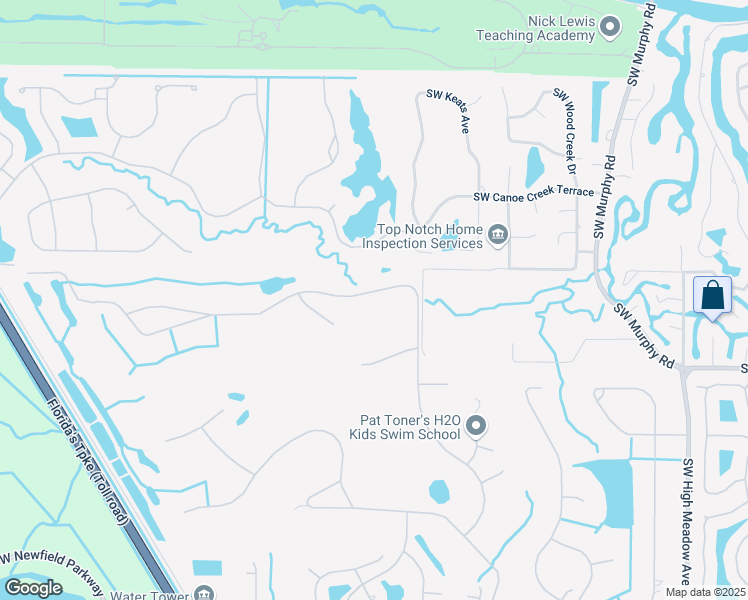 map of restaurants, bars, coffee shops, grocery stores, and more near 1764 Southwest Saint Andrews Drive in Palm City