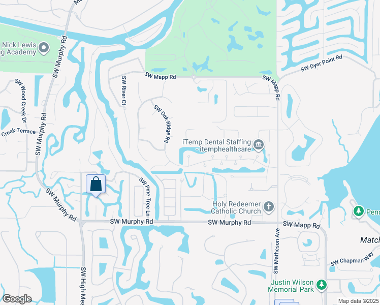map of restaurants, bars, coffee shops, grocery stores, and more near 1127 Southwest Arrowhead Court in Palm City