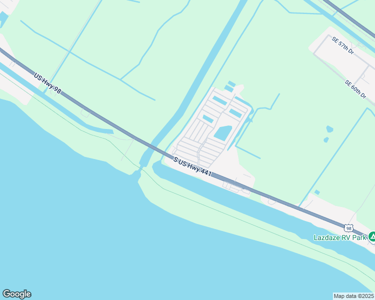 map of restaurants, bars, coffee shops, grocery stores, and more near 6494 Southeast 55th Lane in Okeechobee