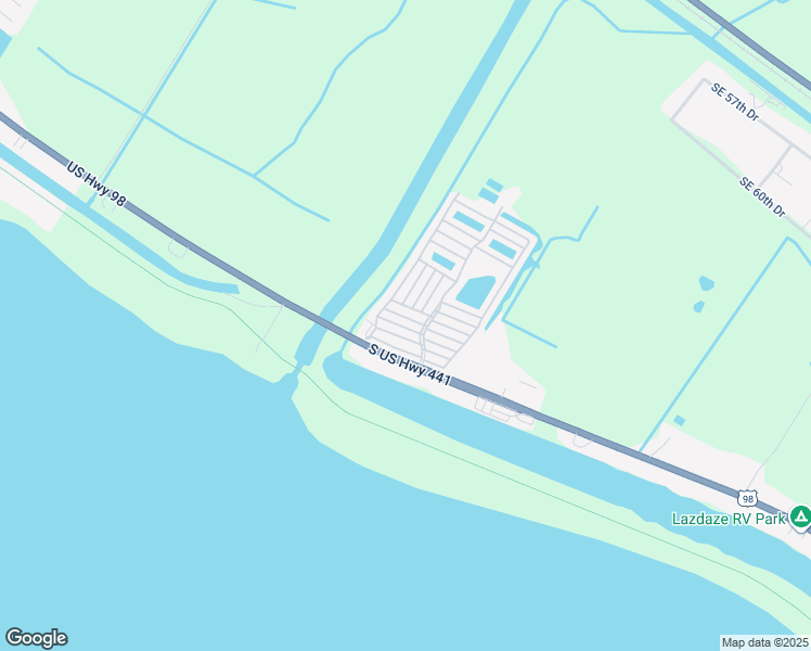 map of restaurants, bars, coffee shops, grocery stores, and more near 6494 Southeast 55th Lane in Okeechobee