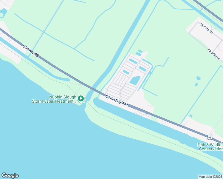 map of restaurants, bars, coffee shops, grocery stores, and more near 6494 Southeast 55th Lane in Okeechobee