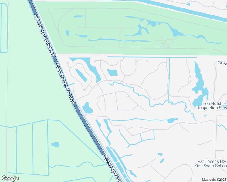 map of restaurants, bars, coffee shops, grocery stores, and more near 4921 Southwest Gossamer Circle in Palm City