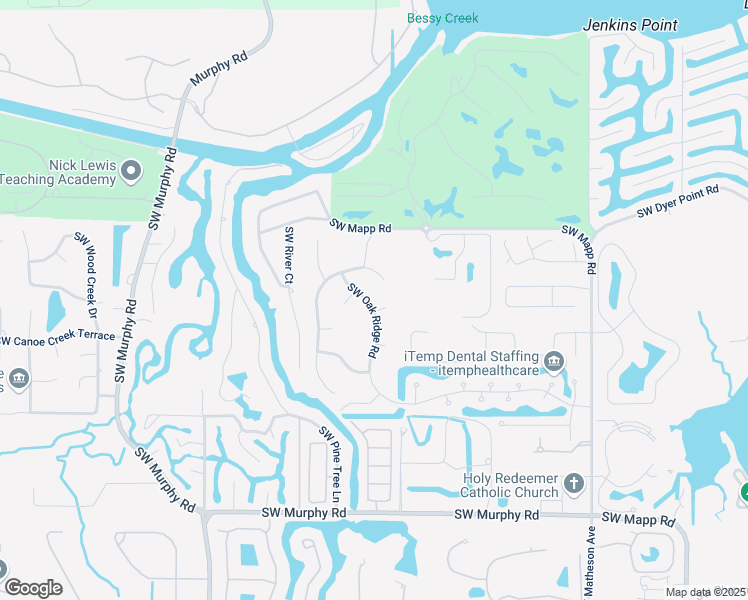 map of restaurants, bars, coffee shops, grocery stores, and more near 2435 Southwest Hawks Gate Terrace in Palm City