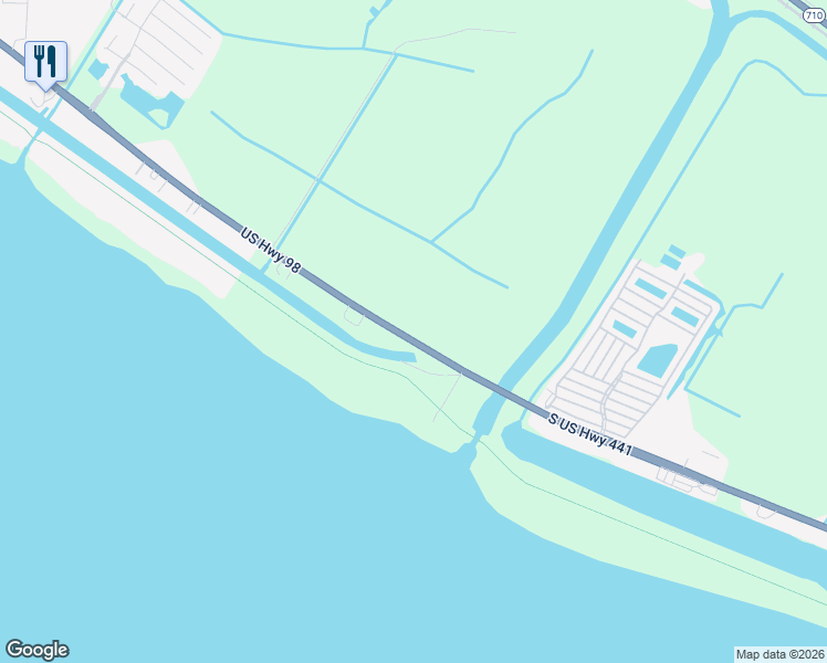 map of restaurants, bars, coffee shops, grocery stores, and more near 6275 U.S. 441 in Okeechobee