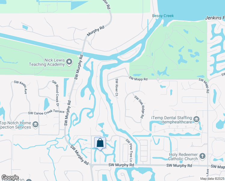 map of restaurants, bars, coffee shops, grocery stores, and more near 757 Southwest Hidden River Avenue in Palm City