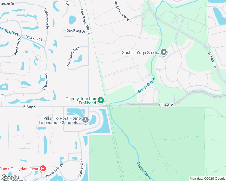 map of restaurants, bars, coffee shops, grocery stores, and more near Legacy Trail (Sarasota to Venice Rail-Trail) in Osprey