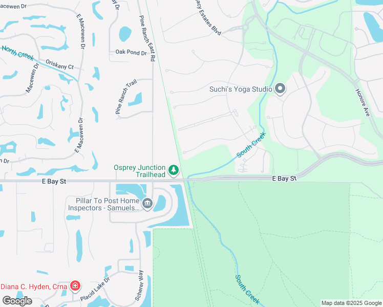 map of restaurants, bars, coffee shops, grocery stores, and more near Legacy Trail (Sarasota to Venice Rail-Trail) in Osprey