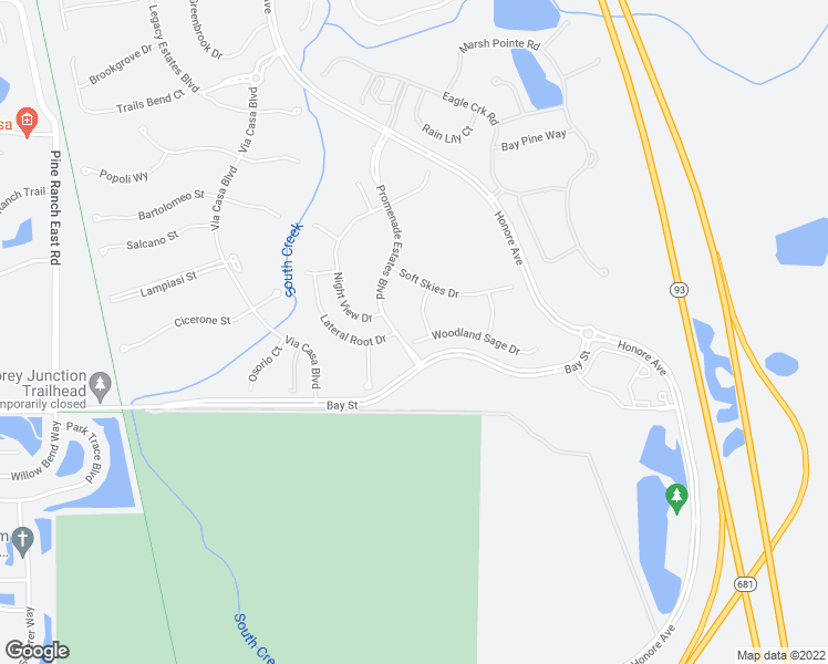 map of restaurants, bars, coffee shops, grocery stores, and more near 12688 Promenade Estates Boulevard in Sarasota