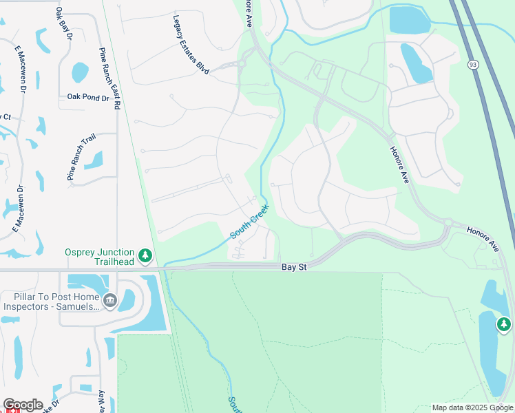map of restaurants, bars, coffee shops, grocery stores, and more near 1234-1599 East Bay Street in Sarasota