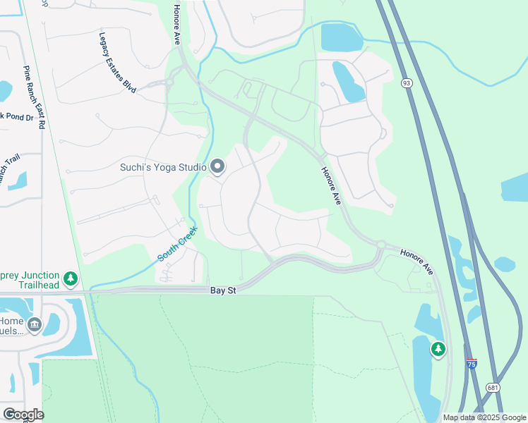 map of restaurants, bars, coffee shops, grocery stores, and more near 5609 Soft Skies Drive in Sarasota